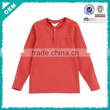 China wholesale long sleeve children plain t shirt