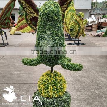 Artificial Boxwood Greenery Sculpture Animal Figurine for Garden Landscaping photo-3