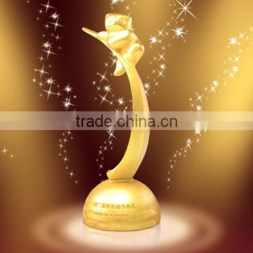 Sichuan Golden Panda Award /Electroplating metal trophy