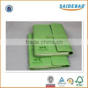 Popularity manufactory direct supply genuine/pu leather stationery school diary notebook with delicate belt                        
                                                                                Supplier's Choice