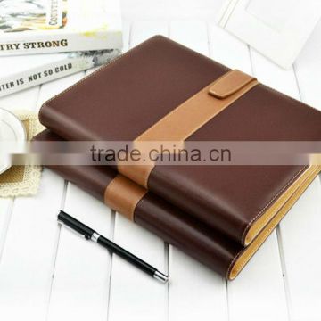 leather journal,vintage buckle,handmade blank leather refillable notebook organizer, View a5 refillable leather journals