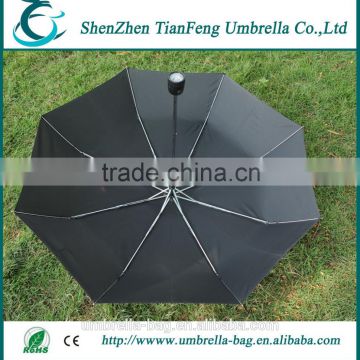 Chinese good quality rain umbrella promotion wholesale foldable rain umbrella with LED light