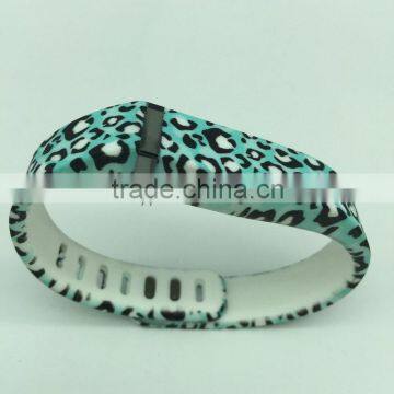 Leopard Patterns Replacement Wristband With Metal Clasp for Fitbit Flex
