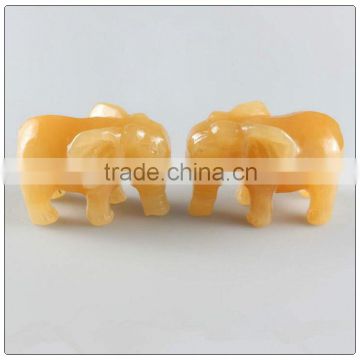 Jade elephant statue , fengshui animal figurine , small animal figurines