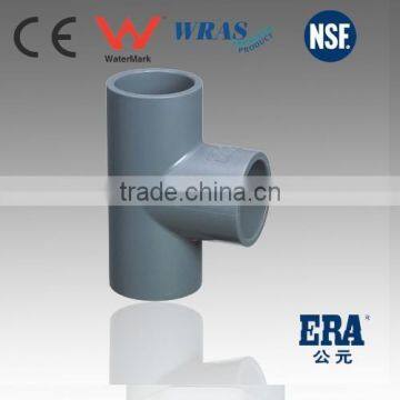 NSF certificated PVC pressure fitting PVC SCH40 tee, PVC fitting