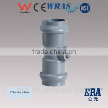 PVC PIPE FITTING TWO FAUCET COPPER SCREW TEE