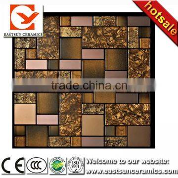 300x300 thickness 8 mm glass mosaic tile,mirror glass mosaic tile,china glass mosaic