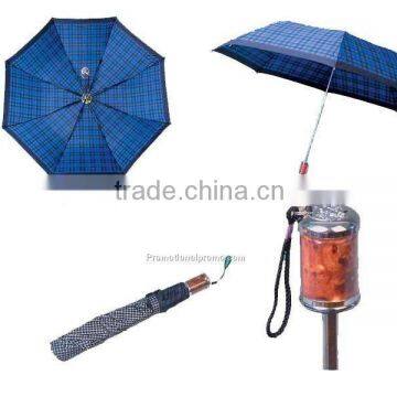 Promotional Blue 2 Folding Umbrella