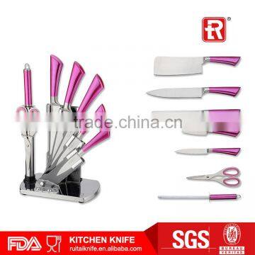 7PCS- cloor knife set+kitchen knife set in knife sets LFGB+Chopping Blocks