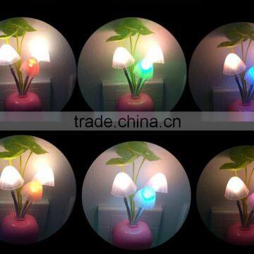 EU US Plug Electric Induction Dream Mushroom Fungus Lamp 3 LEDs Nightlight Bulb LED RGB Breathing Night Lights photo-2