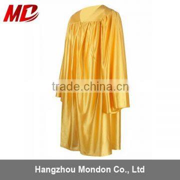 Children Graduation Gown Shiny Gold