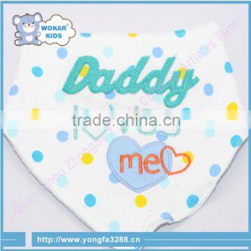 China Professional Manufacturer 100% Cotton Baby Bib Travel Baby Bibs