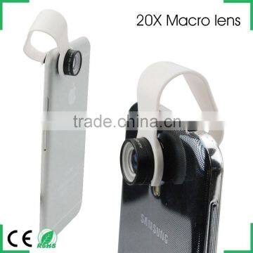 Universal clip lens 20x mini Macro camera lens for galaxy note 2