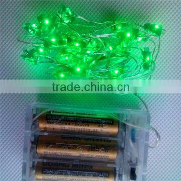 LED battery light mirco Led Copper Wire string lights With Christmas trees