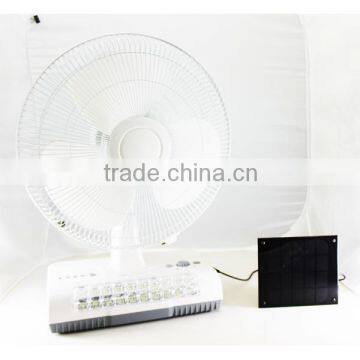 China rechargeable fan with radio player function,solar panel rechargeable portable electronic charger fan