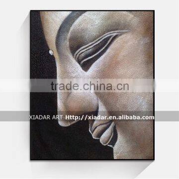 Wall art decor buddha face oil painting for bedroom decor