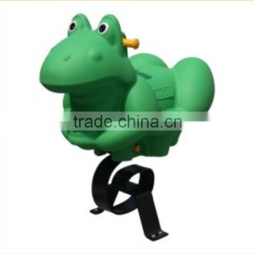 Kaiqi group Outdoor Garden Plastic FROG Spring Rider for Kids Play