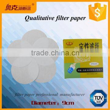 Fast - Filtering 9cm qualitative filter paper for laboratory