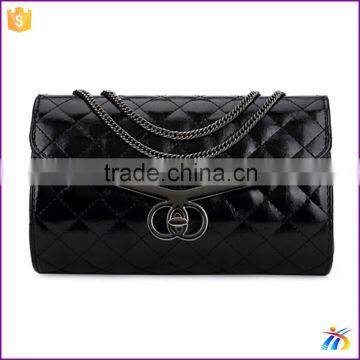 Fashion Lattice pattern Iron chain lady's bag shoulder bag Fashion buckles female bag