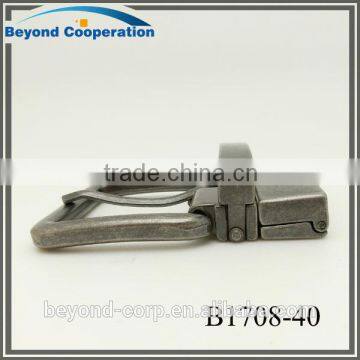 38mm Teeth Screw Fixed Reversible Leather Strap Buckle photo-3