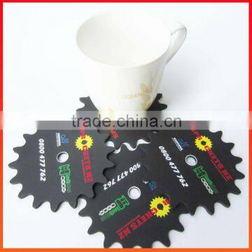 FDA Eco-friendly Customized Logo Printed Silicone Cup Coaster / Silicone Cup Mat