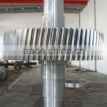 helical gear shaft for heavy duty machinery