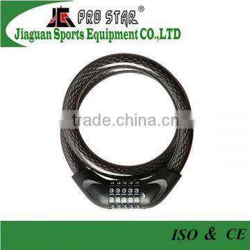 Bicycle Accessories Steel Combination Cable Lock, Diameter 20mm