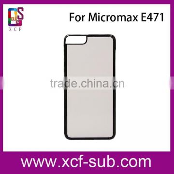 Hard Plastic Sublimation Phone Cover for Micromax E471 for Micromax Q355