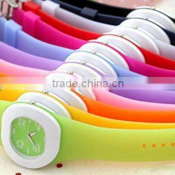 2013 Promotion Gift Cute & soft Silicone watch Silicone Wristwatch Wholesale price Silicone band wrist watch