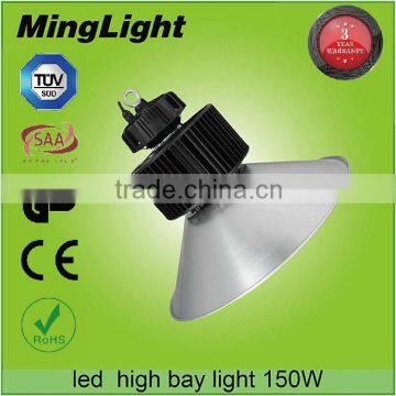 CE ROHS 16500lm high lumen 150w led high bay light/ 100w-250w industrail led high bay light