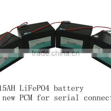 48v 15ah/20ah/24ahL iFePO4 battery series connection for e-scooter and motorcycle