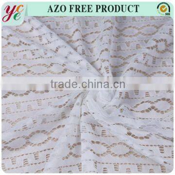 Keqiao supplier african lace nylon spandex elastic lace fabric for dressing