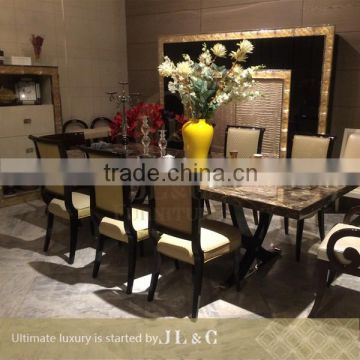 JT16-03 Marble Top Dining Table from JL&C Luxury Home Furniture Latest Designs 2016 (China supplier)