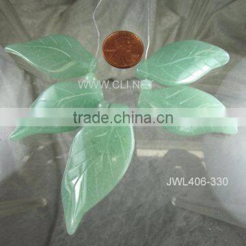 Green Onyx Leaf Shaped Necklace in Affordable Price