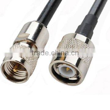 RF Pigtail TNC Male to Mini-UHF Male cable LMR195