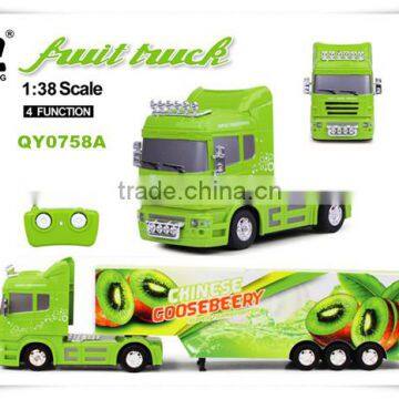 2014 best selling toys for kids 1:38 4 channel rc fruit truck