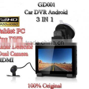 Dual Lens GD001 With HD 1080P 5" Touch Screen GPS Navigation Tablet PAD Car DVR Camera