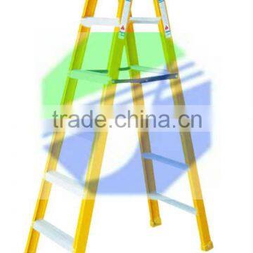 Fiberglass double sided ladder