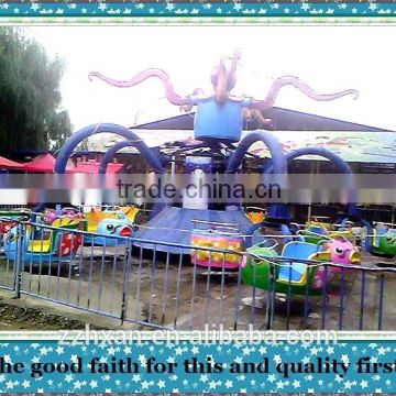 Popular outdoor playground self- control rotating kiddy rides big octopus for entertainment