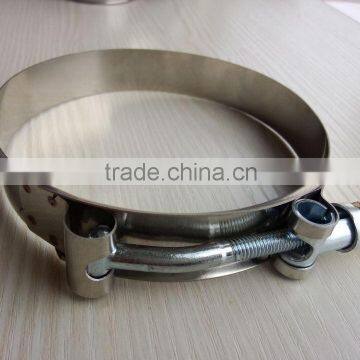 T-bolt strength hose clamp Stainless steel