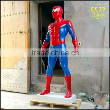 Large FRP spider man model film figure sculpture