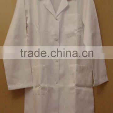 100% cotton white lab coat