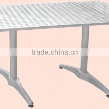 Stainless steel top aluminum table for outodor