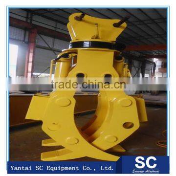 China Supplier Log Excavator wood Grapples For case cx240