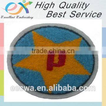 custom high quality logo chenille embroidery patch