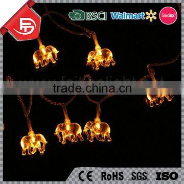TZFEITIAN Warm White IP44 Waterproof Elephant String Lights Outdoor Decor photo-3