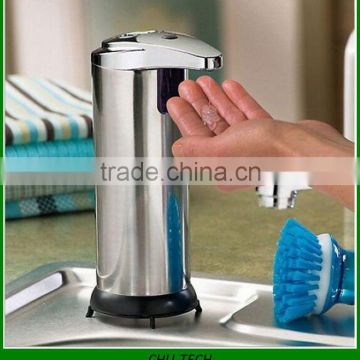 2015 NEW arrival 250ML Automatic Touchless IR Sensor Liquid Soap Dispenser for Kitchen Bathroom Home Hotel