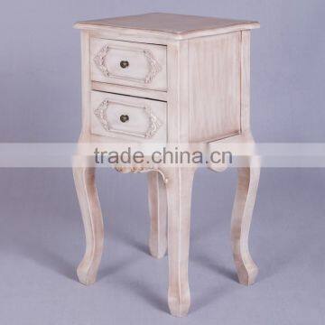 Rustic Furniture Bedside Table Night Stand Cheap White Nightstand photo-2