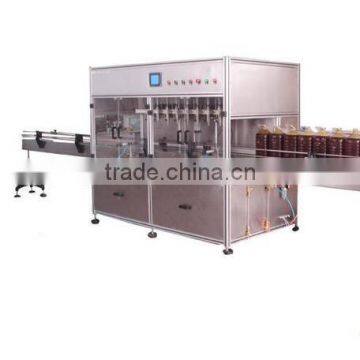 4 head Automatic linear glass bottle juice piston Filling Machine with CE certificated factory price