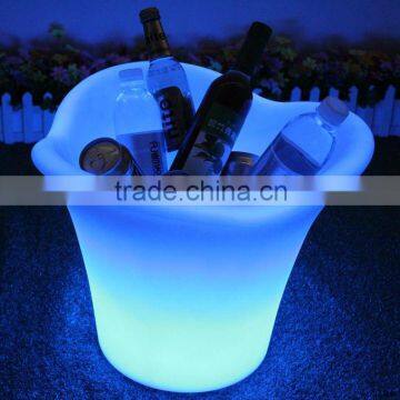 35cm High LED Bar Furniture Colorful Plastic Waterproof Ice Bucket photo-3